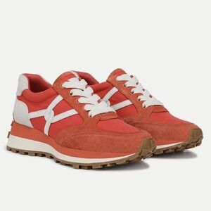 New Veronica Beard Valentina Sneaker in persimmon/lily Size: 6